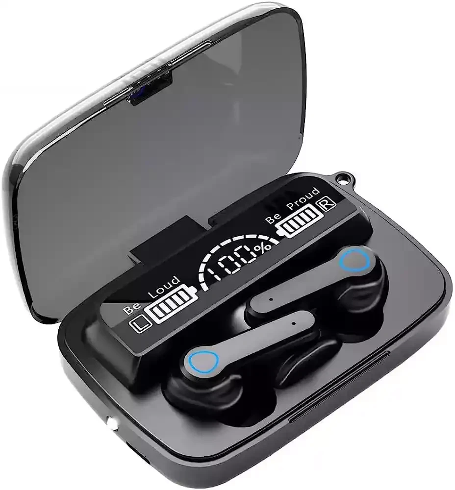 M19 TWS Earbuds Wireless Bluetooth 5.1 Headphones With Microphone With flashlight